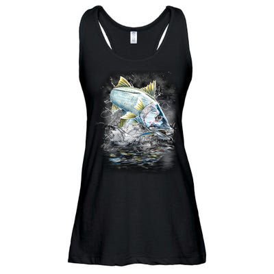 Jumping Snook - Fishing Ladies Essential Flowy Tank