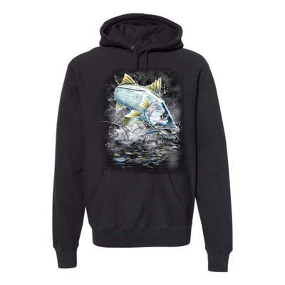 Jumping Snook - Fishing Premium Hoodie