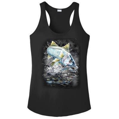 Jumping Snook - Fishing Ladies PosiCharge Competitor Racerback Tank