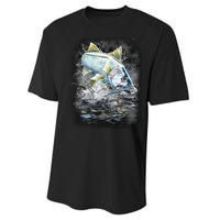 Jumping Snook - Fishing Performance Sprint T-Shirt