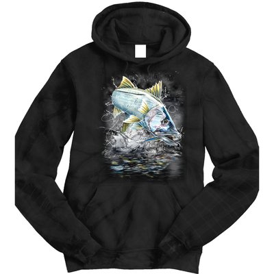 Jumping Snook - Fishing Tie Dye Hoodie