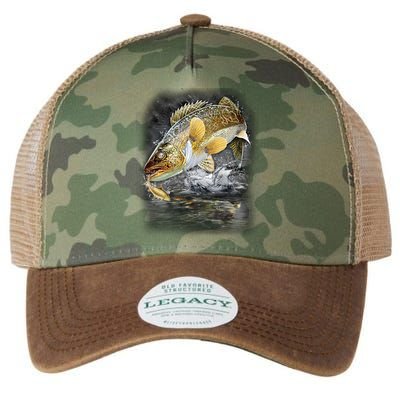 Jumping Walleye - Fishing Legacy Tie Dye Trucker Hat