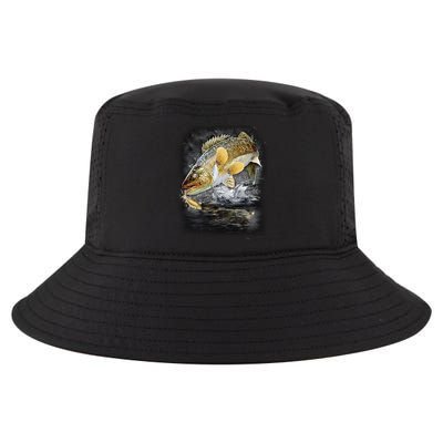 Jumping Walleye - Fishing Cool Comfort Performance Bucket Hat