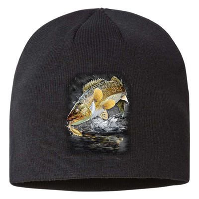 Jumping Walleye - Fishing Sustainable Beanie