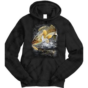 Jumping Walleye - Fishing Tie Dye Hoodie