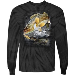 Jumping Walleye - Fishing Tie-Dye Long Sleeve Shirt