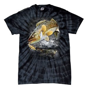 Jumping Walleye - Fishing Tie-Dye T-Shirt