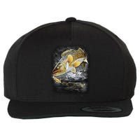 Jumping Walleye - Fishing Wool Snapback Cap