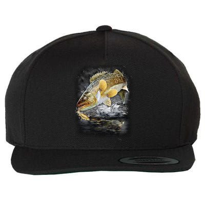 Jumping Walleye - Fishing Wool Snapback Cap