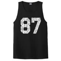 Jersey Uniform Number 87 Athletic Style Sports Graphic PosiCharge Competitor Tank