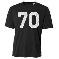 Jersey Uniform Number #70 Athletic Style Sports Graphic Cooling Performance Crew T-Shirt