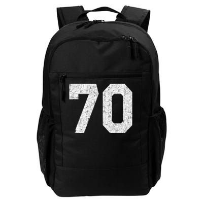 Jersey Uniform Number #70 Athletic Style Sports Graphic Daily Commute Backpack