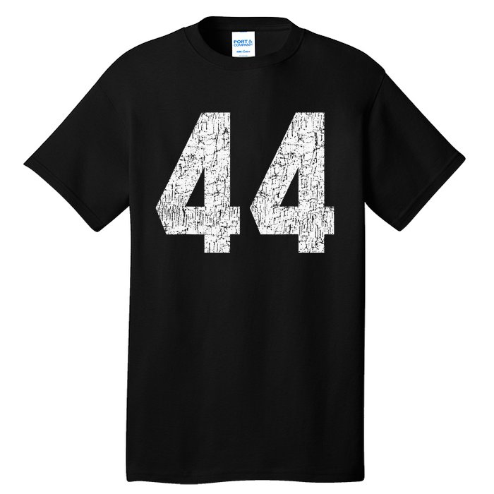 Jersey Uniform Number 44 Athletic Style Sports Graphic Tall T-Shirt