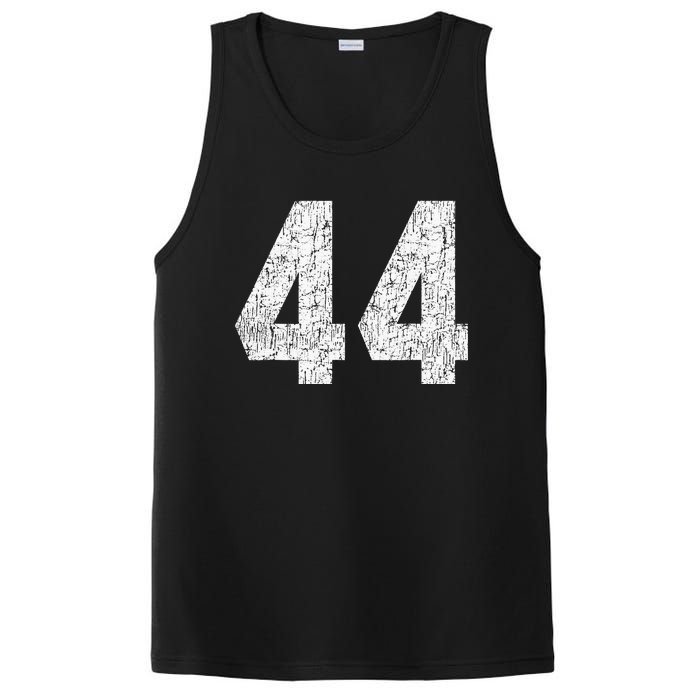 Jersey Uniform Number 44 Athletic Style Sports Graphic PosiCharge Competitor Tank