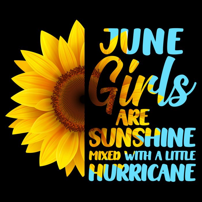 June Girls Are Sunshine Mixed With A Little Hurricane Mug