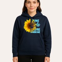 June Girls Are Sunshine Mixed With A Little Hurricane Hoodie