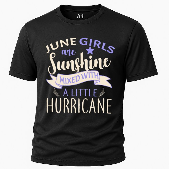 June Girls Are Sunshine Mixed With Hurricane Cooling Performance Crew T-Shirt