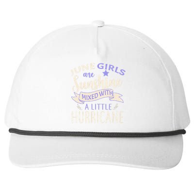 June Girls Are Sunshine Mixed With Hurricane Snapback Five-Panel Rope Hat