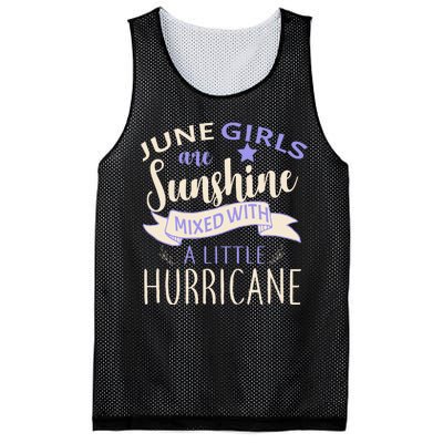 June Girls Are Sunshine Mixed With Hurricane Mesh Reversible Basketball Jersey Tank