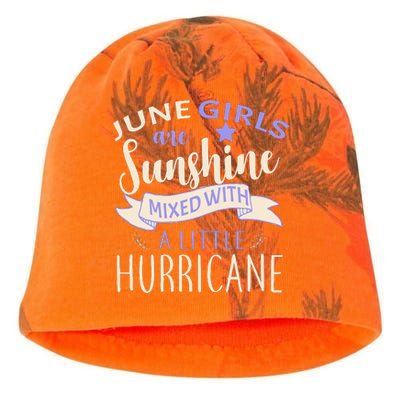 June Girls Are Sunshine Mixed With Hurricane Kati - Camo Knit Beanie