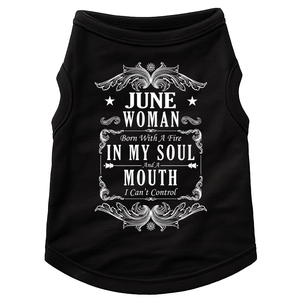 June Woman Funny Birthday Doggie Tank
