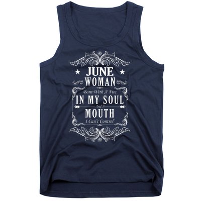 June Woman Funny Birthday Tank Top