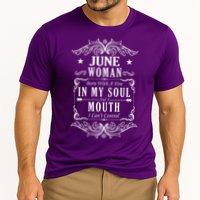 June Woman Funny Birthday Cooling Performance Crew T-Shirt