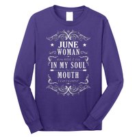 June Woman Funny Birthday Long Sleeve Shirt