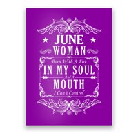 June Woman Funny Birthday Poster
