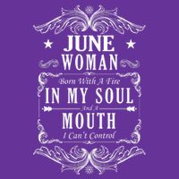 June Woman Funny Birthday Poster