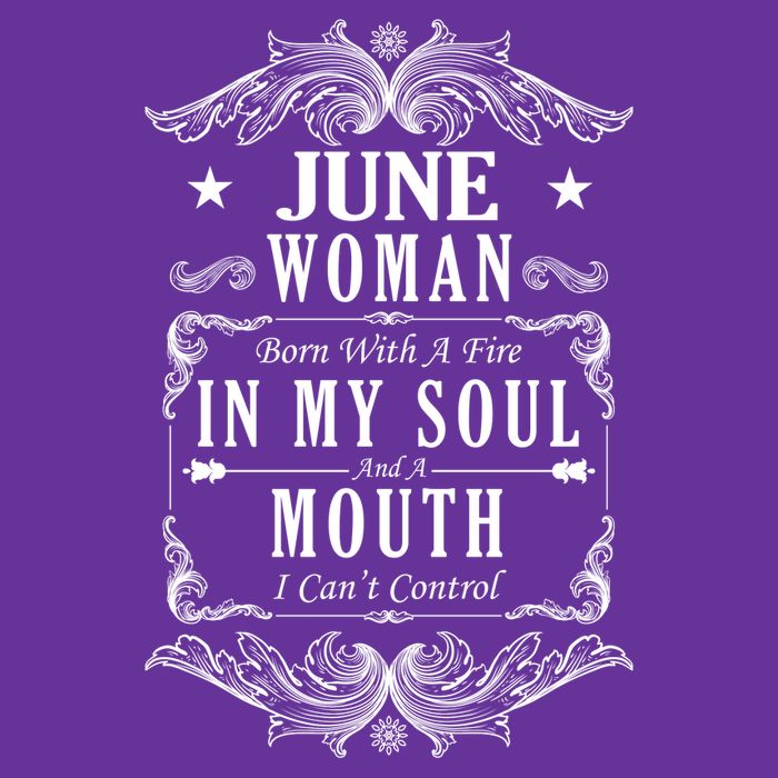 June Woman Funny Birthday Poster