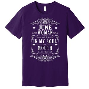 June Woman Funny Birthday Premium T-Shirt