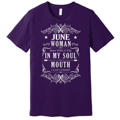 June Woman Funny Birthday Premium T-Shirt