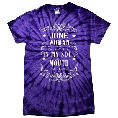 June Woman Funny Birthday Tie-Dye T-Shirt