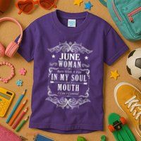 June Woman Funny Birthday Kids T-Shirt