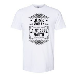 June Woman Funny Birthday Softstyle CVC T-Shirt