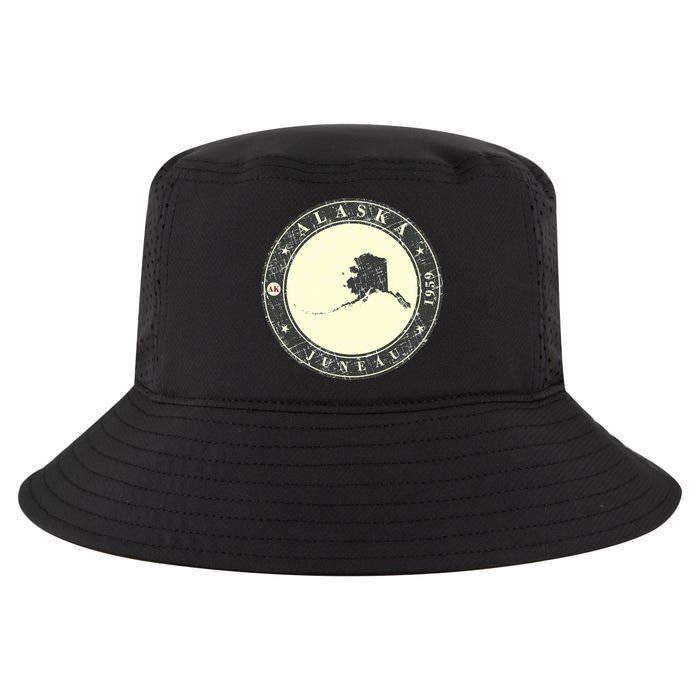 Juneau Alaska Retro Cool Comfort Performance Bucket Hat