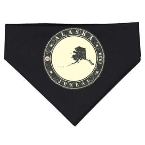 Juneau Alaska Retro USA-Made Doggie Bandana