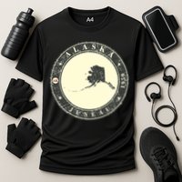 Juneau Alaska Retro Cooling Performance Crew T-Shirt