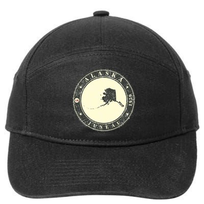 Juneau Alaska Retro 7-Panel Snapback Hat