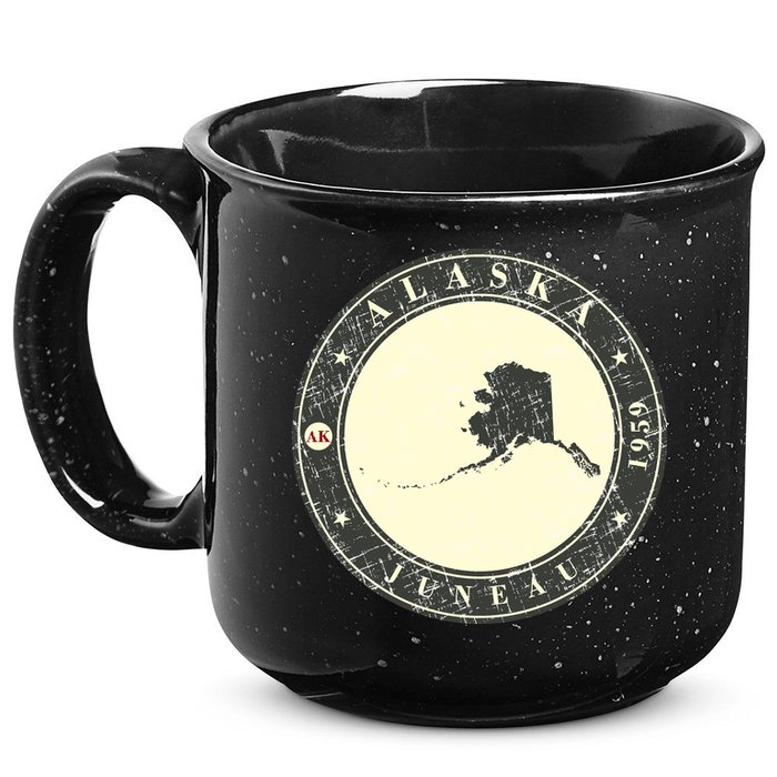Juneau Alaska Retro 15oz Campfire Ceramic Mug