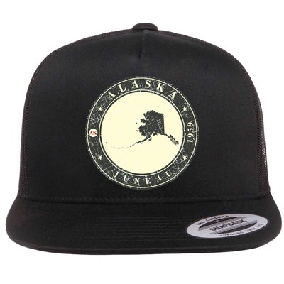 Juneau Alaska Retro Flatbill Hat