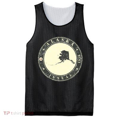 Juneau Alaska Retro Mesh Reversible Basketball Jersey Tank