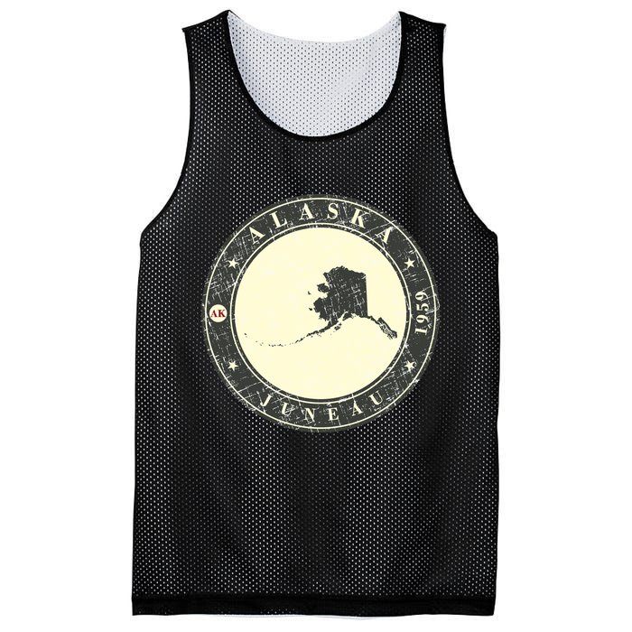 Juneau Alaska Retro Mesh Reversible Basketball Jersey Tank