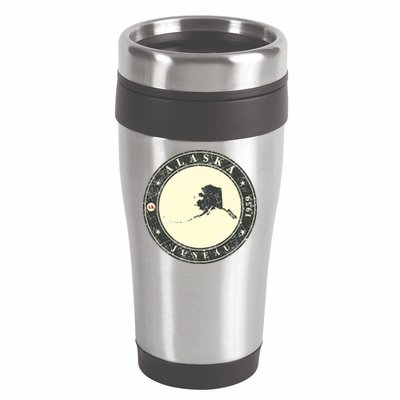 Juneau Alaska Retro 16oz Travel Tumbler