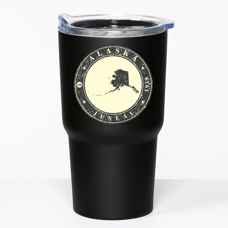 Juneau Alaska Retro Tumbler