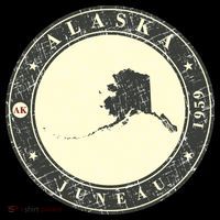 Juneau Alaska Retro Magnet