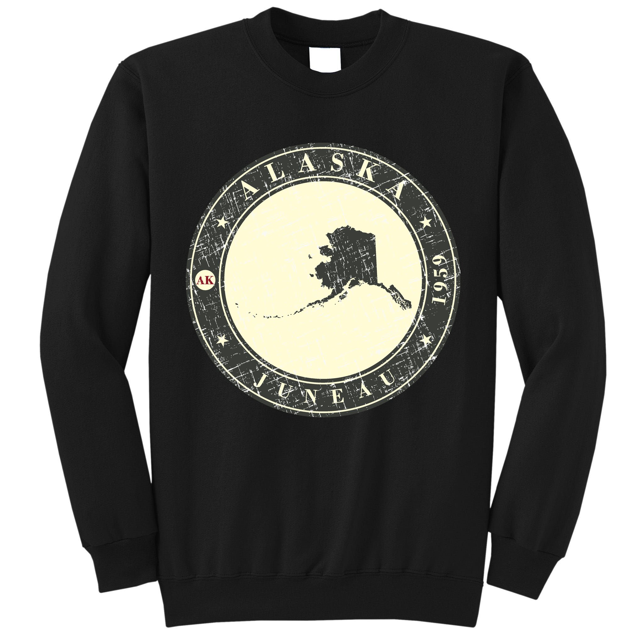 Juneau Alaska Retro Tall Sweatshirt