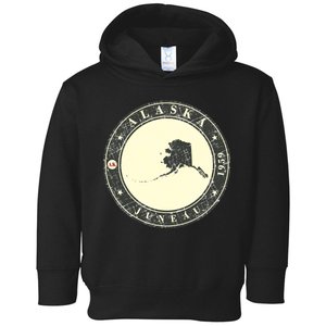 Juneau Alaska Retro Toddler Hoodie