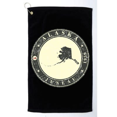 Juneau Alaska Retro Golf Towel